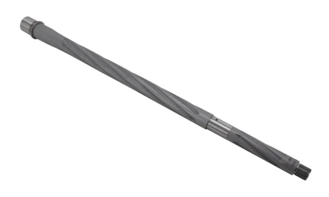 Shaw AR-15 22 ARC Threaded Barrel Spiral Flute 18in HBAR Profile 1-7 Twist 1/2-28 Thread Matte Stainless