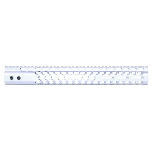 Guntec USA Air Lite Honeycomb Series M-LOK Free Floating Handguard w/Monolithic Top Rail 15in Clear