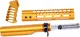 Guntec USA AR-15 9in Pistol Brace Build Kit With Milspec Buffer Tube Anodized Orange