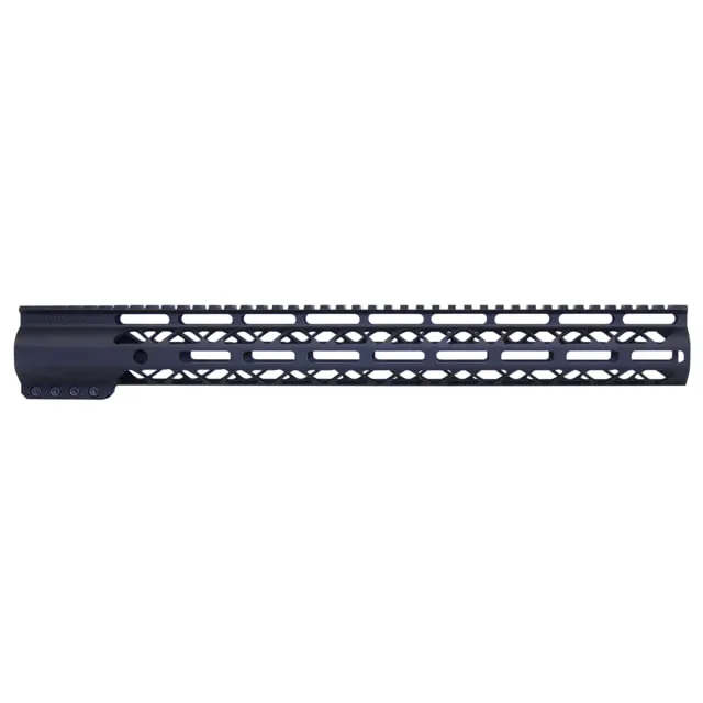 Guntec USA 16.5" AIR-LOK Series M-LOK Compression Free Floating Handguard w/ Monolithic Top Rail Anodized Black