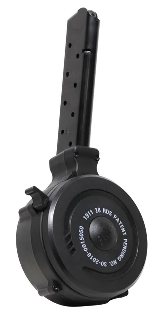 Iver Johnson Arms 28 Round .223 Rem/5.56 Drum Magazine, Black
