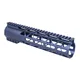 Guntec USA 10in AIR-LOK Series M-LOK Compression Free Floating Handguard With Monolithic Top Rail .308 Cal Anodized Grey