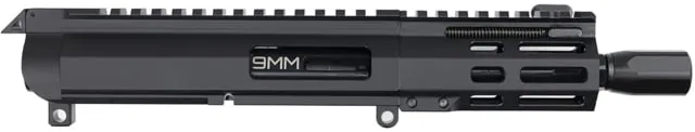 FM Products Foxtrot Mike VFM-9 9mm Luger 5inch Upper Receiver Front Charging 1-10 Twist 1/2x28 Threads Micro Blast Diverter Type III Hardcoat Anodized