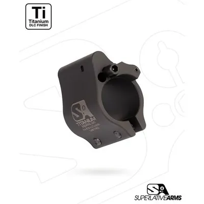 AR-15 Clamp On Titanium Adjustable Gas Block .936" Black