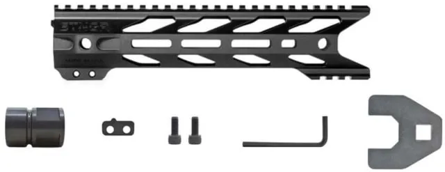 STNGR HWK M-LOK Free Float Handguard for AR15/M4 Anodized Black 10in