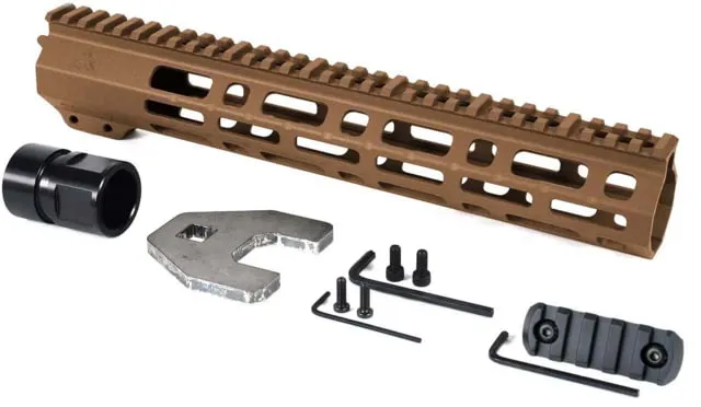 AT3 Tactical SPEAR M-LOK AR-15 Free Float Handguard 12in Length Burnt Bronze