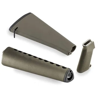 Complete Retro A1 Furniture Kit For AR-15 OD Green