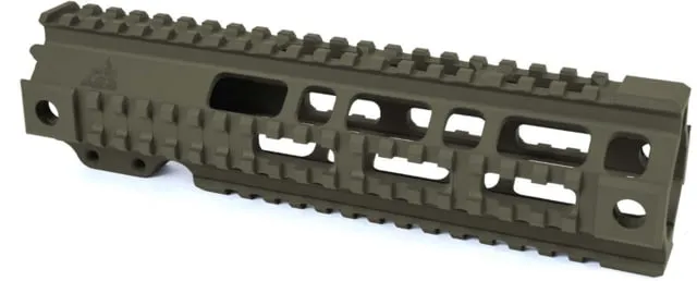 AT3 Tactical Pro Series Free Float Quad Rail AR15 Handguards 9in Mid-Length ODG