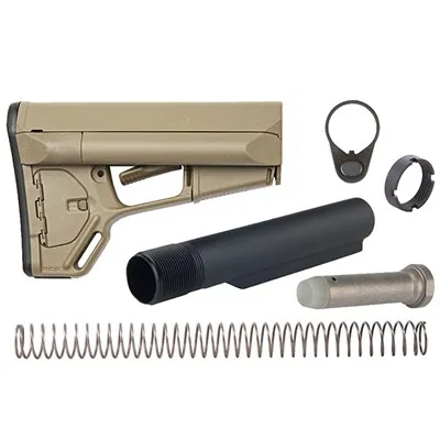 AR-15 ACS Stock Assy Collapsible Mil-Spec FDE