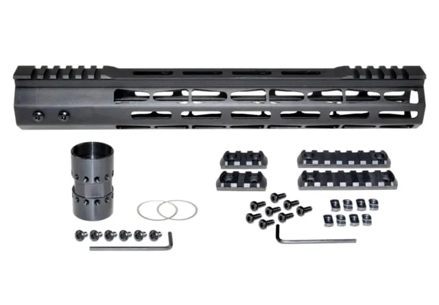Presma AR-15 Super Light M-LOK Series Free Float Handguards with Partial Top Rail 13in Black