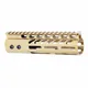Guntec USA AR-15 Ultra Lightweight Thin M-LOK Free Floating Handguard w/ Monolithic Top Rail 7in Gold Plated