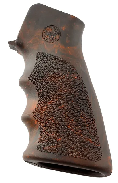 Hogue Grip w/ Finger Grooves for AR-15/M-16 Rifles, Red Lava