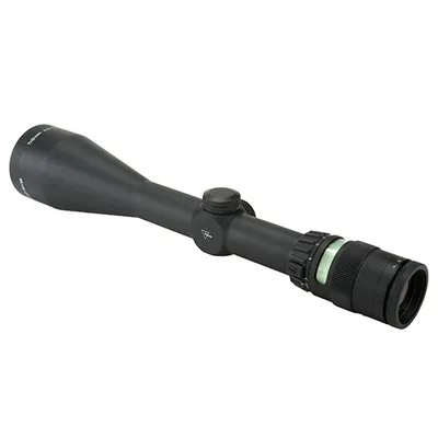 Accupoint Illuminated 2.5-10x56mm SFP Ill Mil-Dot Crosshair W/Green Dot Ret BLK