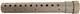 Precision Reflex Gen 3 14in Round Free Float Forearm w/ Holes No Rails Flat Dark Earth