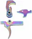 Guntec USA AR-15 Fire Control Group Rainbow PVD