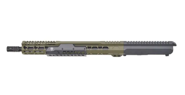 Bilson Arms BA-15FC 338 ARC 16in Forward Complete Upper Assembly Rifle Length 1-8 Twist 5/8-24 TPI Sniper Green/Grey