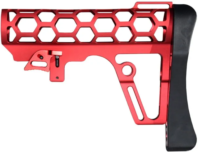 Presma Skeletonized 223/5.56/308 Buttstock Mil-Spec Tube 6 Position Red