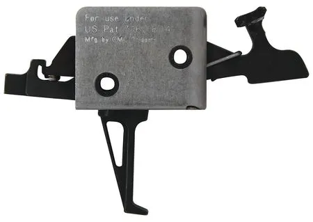 CMC Triggers AR-15/AR-10 Match Grade 2-Stage Trigger Group Large Pin Flat Trigger 1 Pound Set - 3 Pound Release