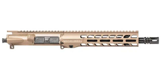 Stag Arms AR-15 Tactical Right Hand Upper Receiver 5.56 NATO 10.5in Barrel GOV-CMV Profile 1-7 Twist 1/2 x 28 Thread VG6 Delta FDE