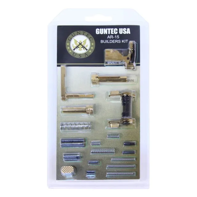 Guntec USA AR-15 Builders Kit w/Ambidextrous Safety Gold