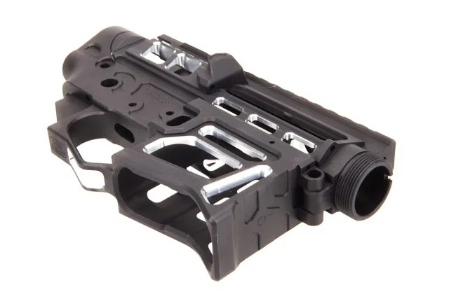 Lead Star Arms LSA-15 - Skeletonized AR-15 Receiver Set -Contrast Cut Black