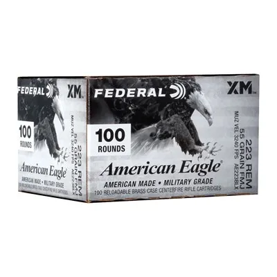 American Eagle 223 Remington 55gr FMJ 100/Box