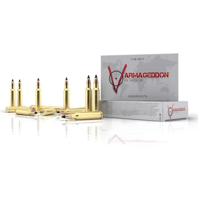 Nosler Varmageddon Ammo 223 Rem 55gr FB Tipped 20/Bx