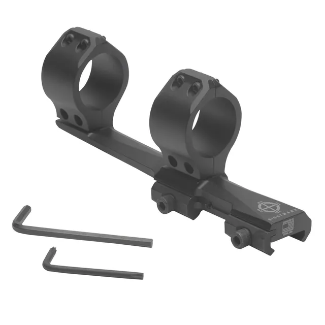 Sightmark Tactical 30mm 6061 T6 Aluminum 1-Piece Picatinny Fixed Cantilever Mount, Non-Reflective Matte Black