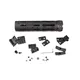 Hogue AR-15/M-16 Knurled Aluminum OAL 3 Gun Free Float Forend Extension 9.5in. Overall Length w/Accessories Black 190594
