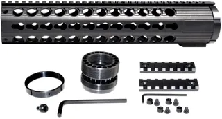 Kexuan Free Float KeyMod Handguard for .308 Low Profile Upper Receiver 12.5 in Black