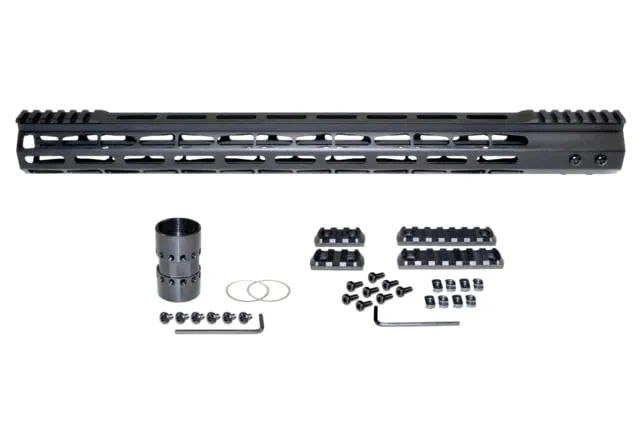 Presma AR-15 Super Light M-LOK Series Free Float Handguards with Partial Top Rail 19in Black