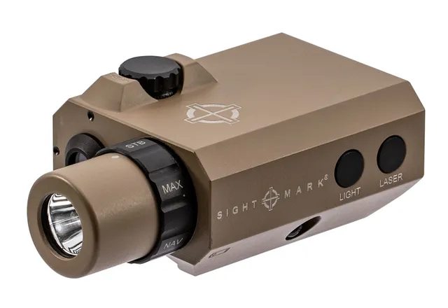 Sightmark LoPro Mini 300/150/5 lm LED Combo Flashlight and Laser Sight, Flat Dark Earth