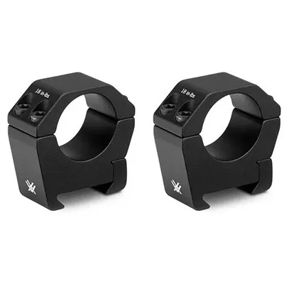Sport Riflescope Rings 1" Medium .90" Elevation Black 2-Pc