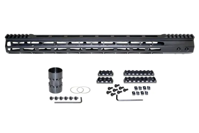 Presma AR-10 LR 308 Super Light M-LOK Series Free Float Handguards with Partial Top Rail 19in DPMS Low Profile Black