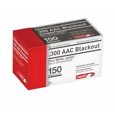 FMJ Range 300 AAC Blackout 150gr Full Metal Jacket 1,000/Case