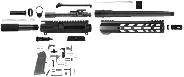 TacFire 10.5inch UNASSEMBLED .300 AAC PISTOL BUILD KIT BLACK