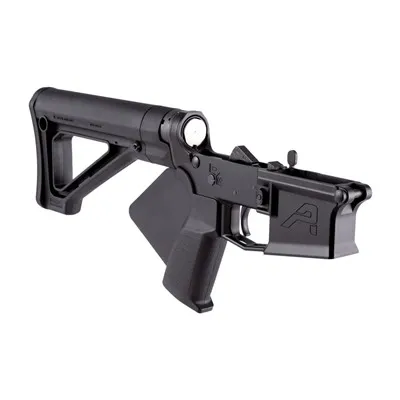 M4E1 Featureless Comp Lower W/Fixed Carb Stock For AR-15 BLK