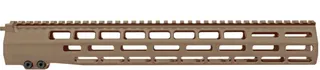 Grey Ghost Precision AR-10 M-LOK Handguard 15 in FDE Cerakote