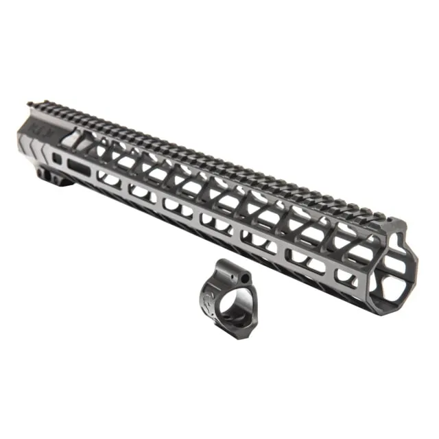 Battle Arms Development WORKHORSE 15in Rail and .750 Gas Block Kit Fits AR-15 Anodized Finish Black