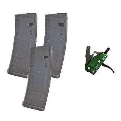 Velocity Magpul AR-15 Curved 3lb Trigger W/ 3-Pk 30-Rd Pmags