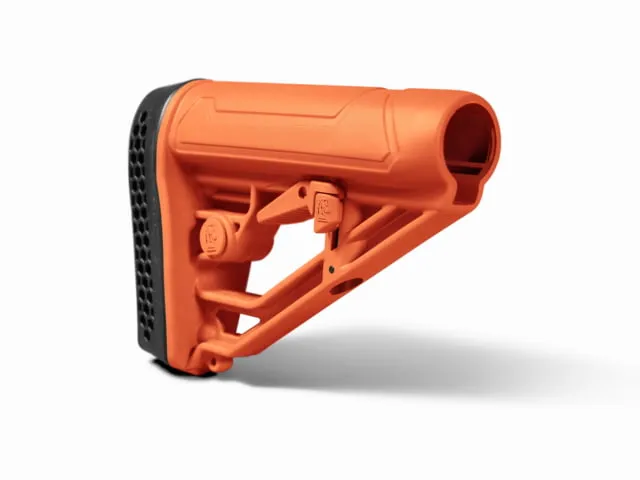 Adaptive Tactical EX Performance Less Lethal Polymer AR-15 Lite Collapsible Buttstock Orange