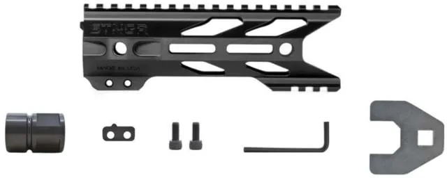 STNGR HWK M-LOK Free Float Handguard for AR15/M4 Anodized Black 7in