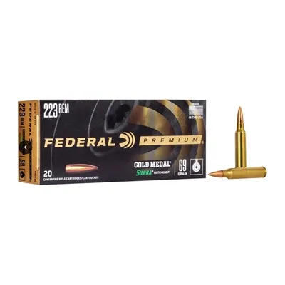 Gold Medal 223 Remington 69gr Matchking HPBT 20/Box