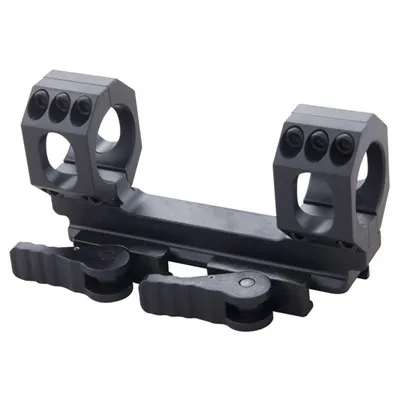 Recon-S No Offset Scope Mount - 1" 0 MOA Scope Mount, Black