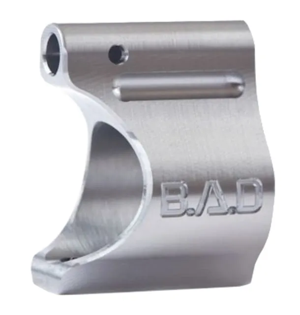 Battle Arms Development Lightweight .625 in Diameter Rifle Gas Block Raw Titanium