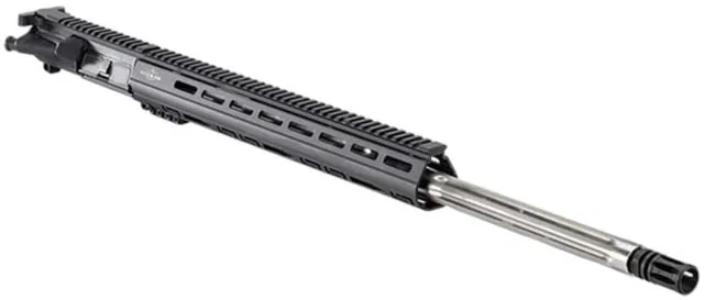 Luth-AR 24 in Bull Barrel Complete Upper Barrel Receiver Assembly Silver/Black 24