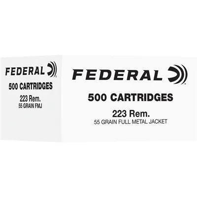 Full Metal Jacket American Eagle 223 Rem 55gr Fms 3240 Fps 500/Box