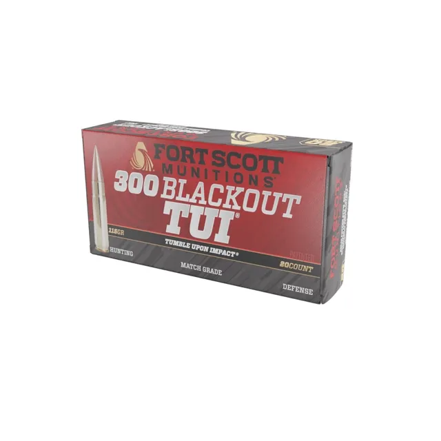 Fort Scott Munitions Tumble Upon Impact .300 AAC Blackout 115 gr Ammo SCS