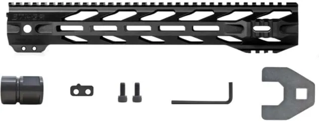 STNGR RPTR M-LOK Free Float Handguard for AR15/M4 Anodized Black 13.5in