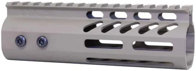 Guntec USA 6in Ultra Lightweight Thin M-LOK Free Floating Handguard w/ Monolithic Top Rail Flat Dark Earth